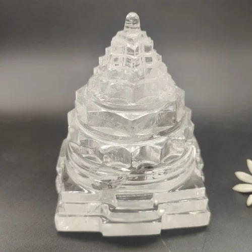 Quartz Crystal Meru Shree Yantra