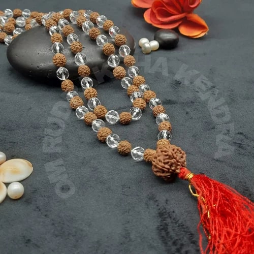 Sphatik Rudraksha Mala