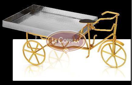 Metal Polished Stainless Steel Serving Rickshaw