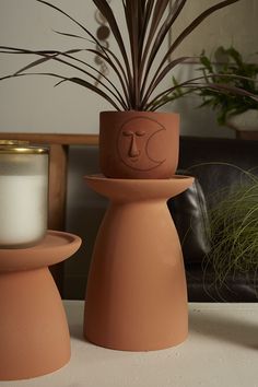 Terracotta Candle Holder