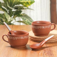 terracotta Soup Cup