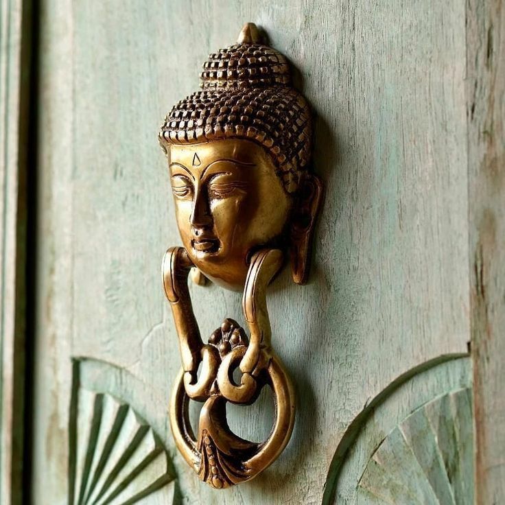 Brass Buddha Door Knocker