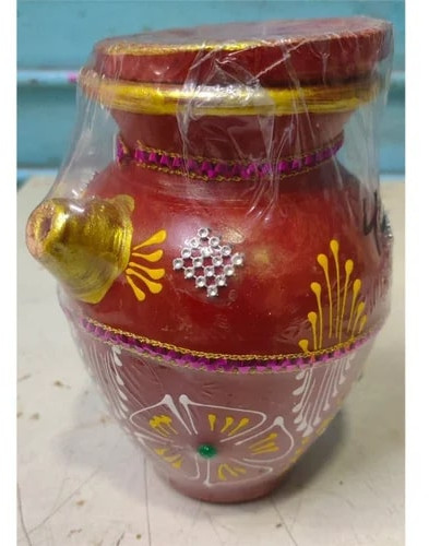 Clay Painted Karwa Chauth Pot