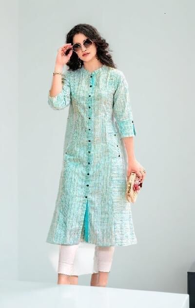 Front Button Cotton Kurti