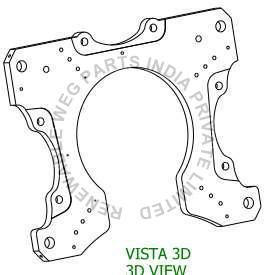 Gamesa G5X Brake Caliper Mounting Plate