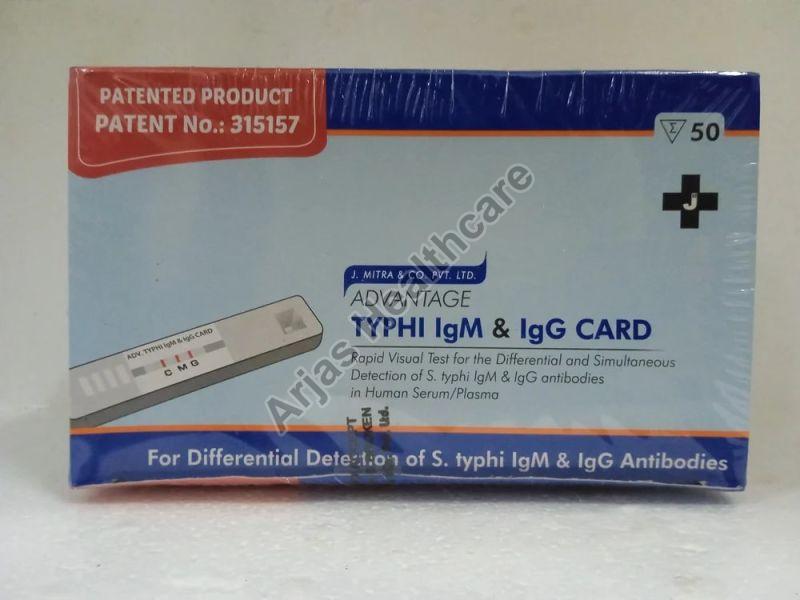 J. Mitra Typhi IgM IgG Card