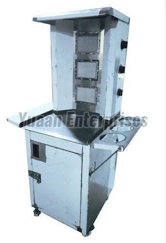 3 Burner Gas Shawarma Machine