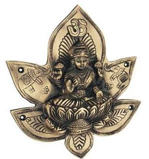 Brass Laxmi Ji Wall Hanging