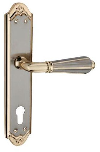 Flower Brass Mortise Handle