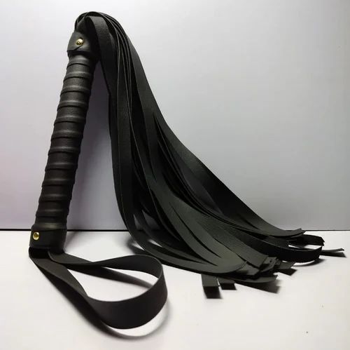 Black Dog Training Leather Whip