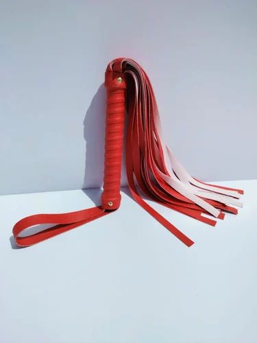 Red Synthetic Leather Flogger