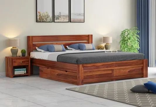 Standard Wooden Double Bed