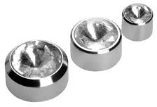 Aluminum Diamond Half Mirror Cap