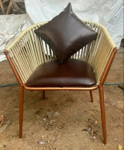 Brown Iron Dining Chair