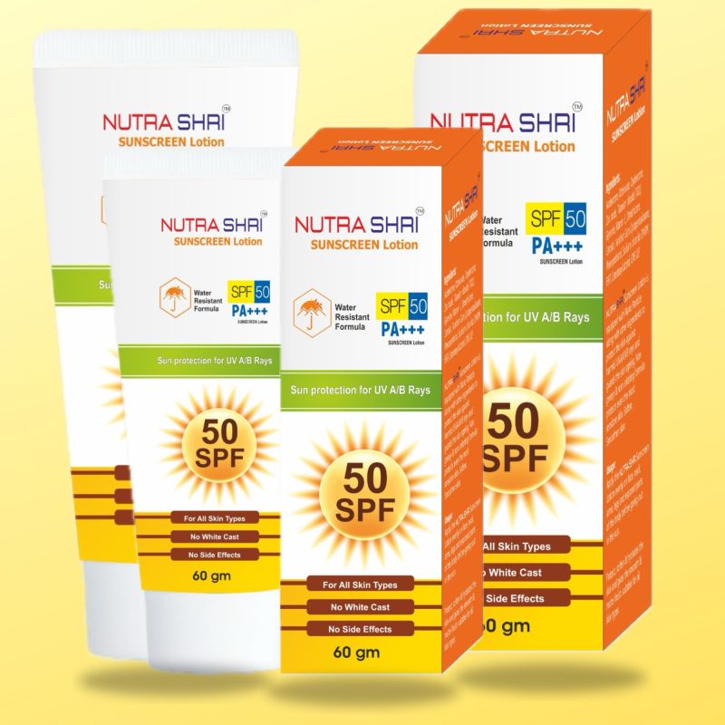 Nutrashri SPF-50 Sunscreen Lotion with Vitamin C