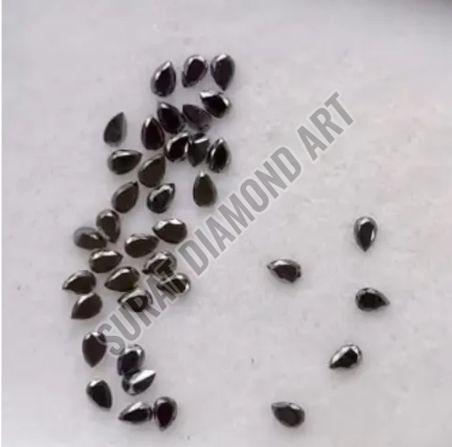 2-3mm Pear Cut Black Diamond