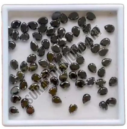 8-6 mm Pear Cut Black Diamond