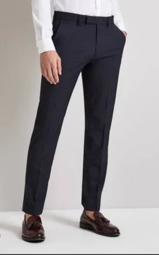 Mens Blue Formal Pant