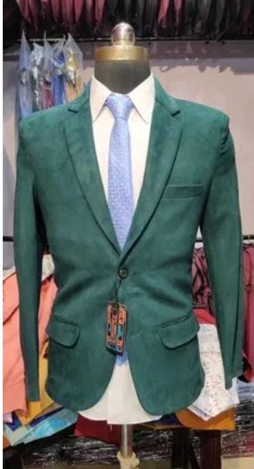 Mens Green Blazer