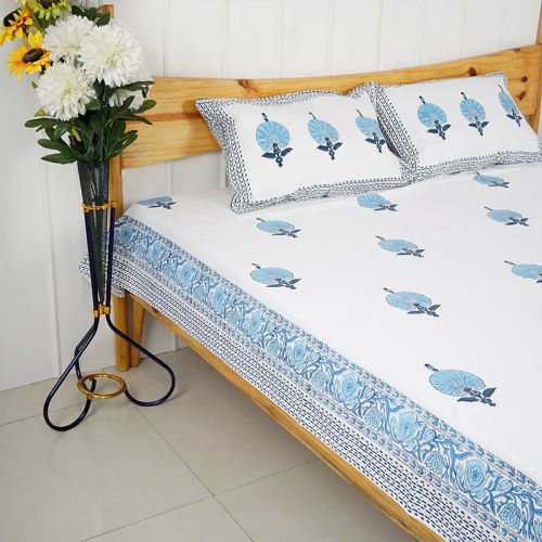 Block Printed Cotton Bedsheet