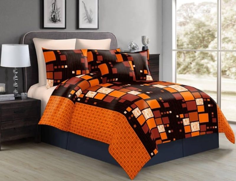 Fancy Cotton Double Bedsheet