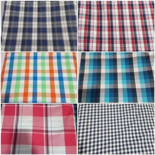 Qmax Checked Shirting Fabric