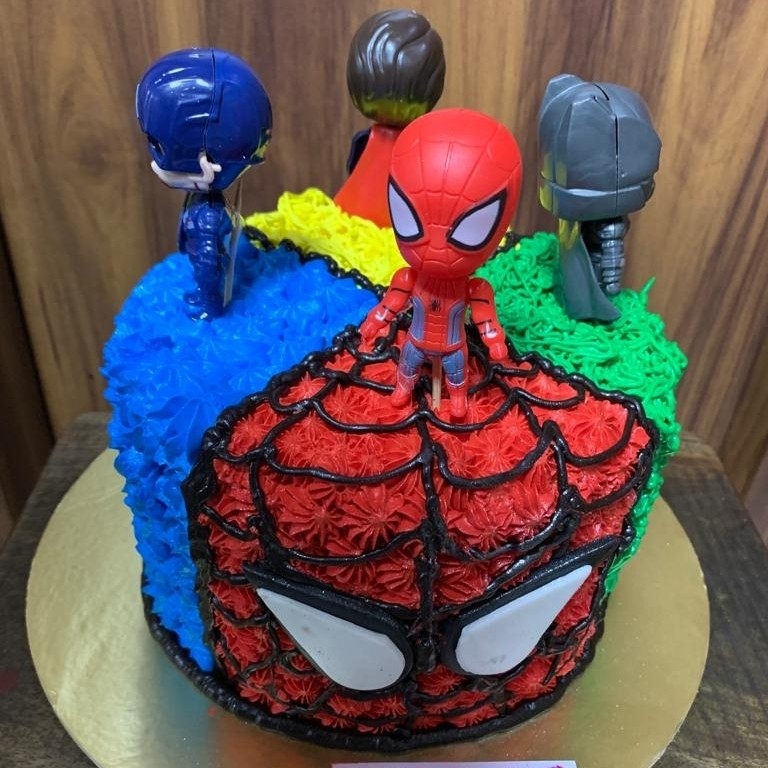 Spiderman Cream Cake