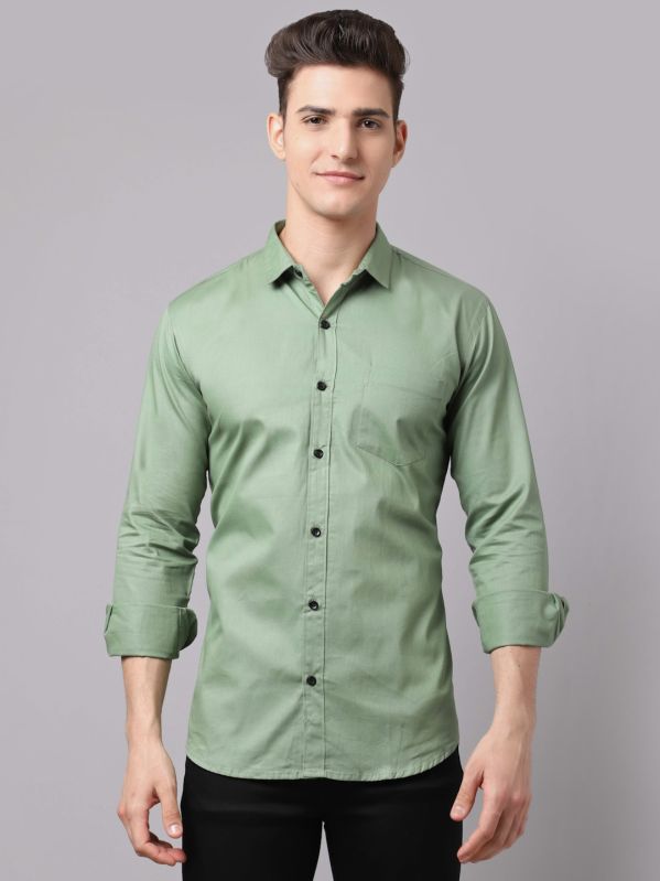 Mens Plain Casual Shirt