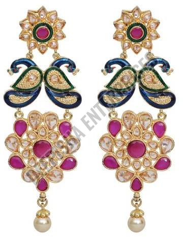 Designer Polki Earrings