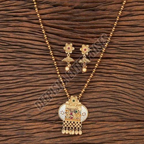 Meenakari Pendant Set