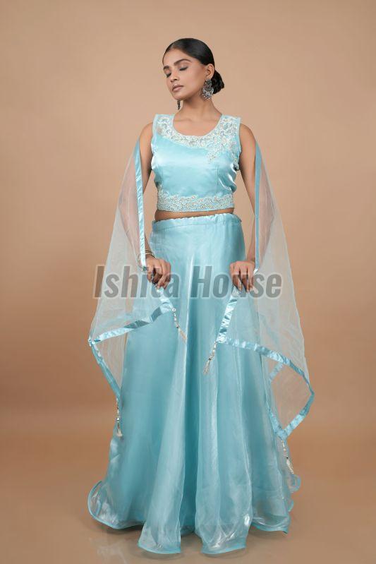 Ladies Satin Lehenga Choli