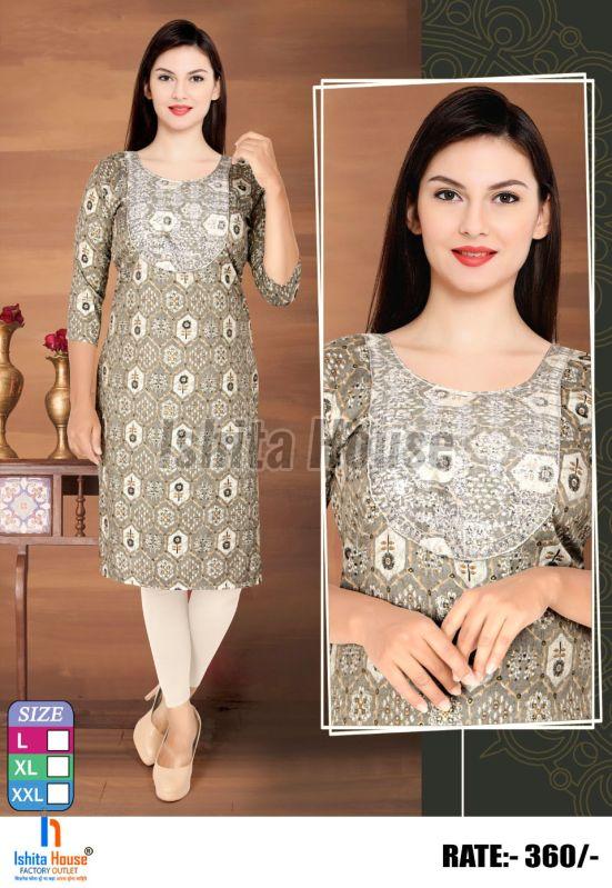 Ladies Straight Fit Kurti