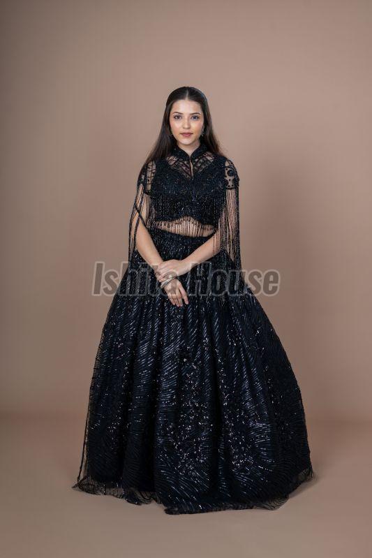 Ladies Stylish Crop Top & Long Skirt