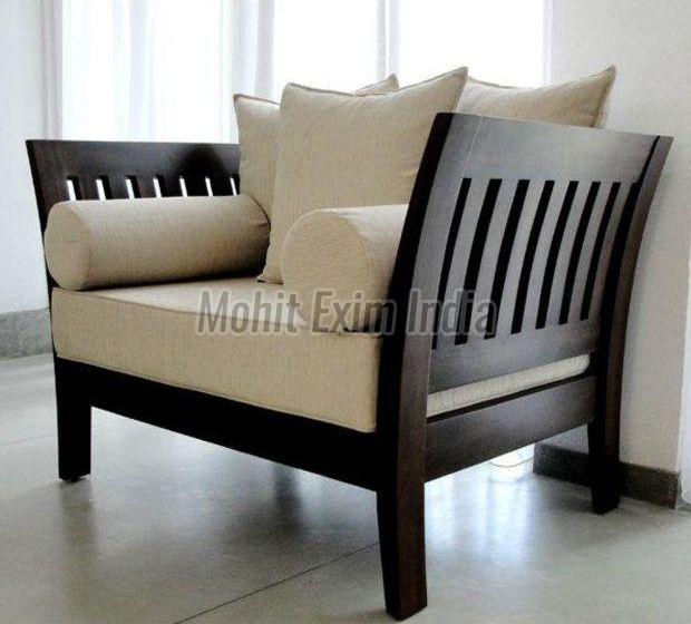 Single Seater Wooden Sofa