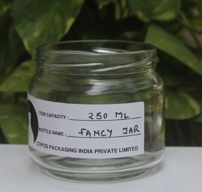 250 ml Fancy Round Glass Jar