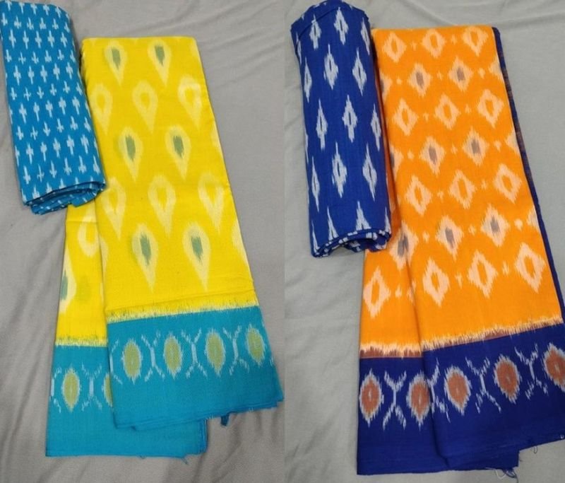 Handloom Ikkat Cotton Saree