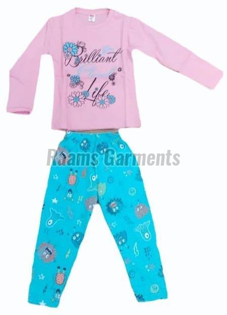 Kids Casual Cotton T Shirt and Lower Set