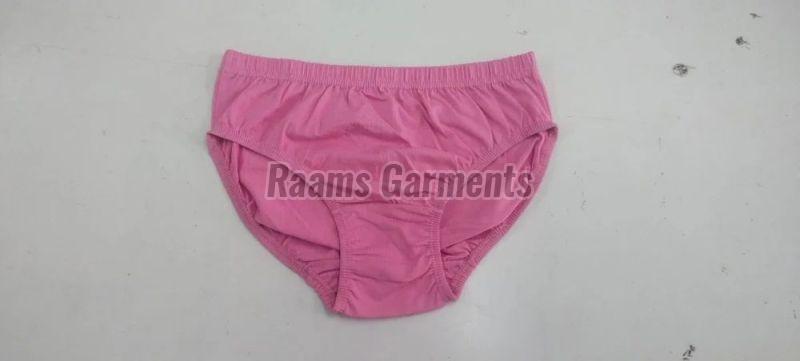 Ladies Pink Plain Cotton Panties