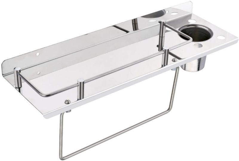 3 in 1 Stainless Steel Bathroom Wall Shelf