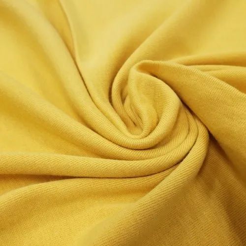 Yellow Plain Cotton Fabric