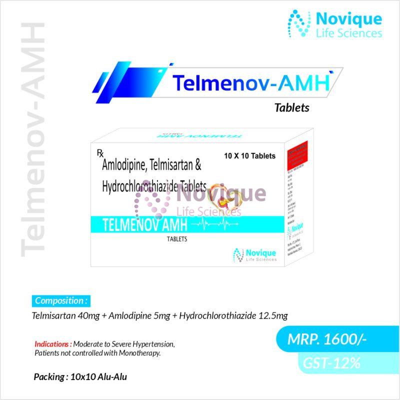 Amlodipine, Telmisartan and Hydrochlorothiazide Tablets