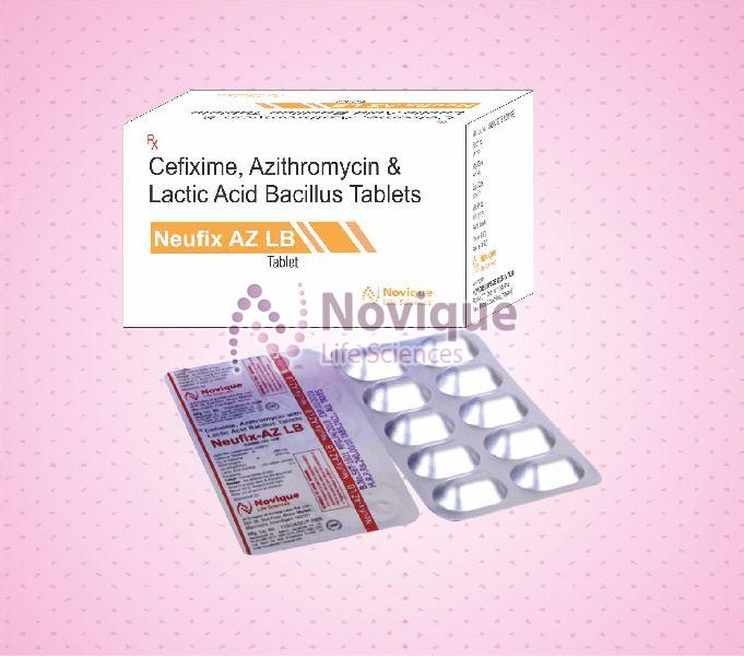 Cefixime, Azithromycin & Lactic Acid Bacillus Tablets