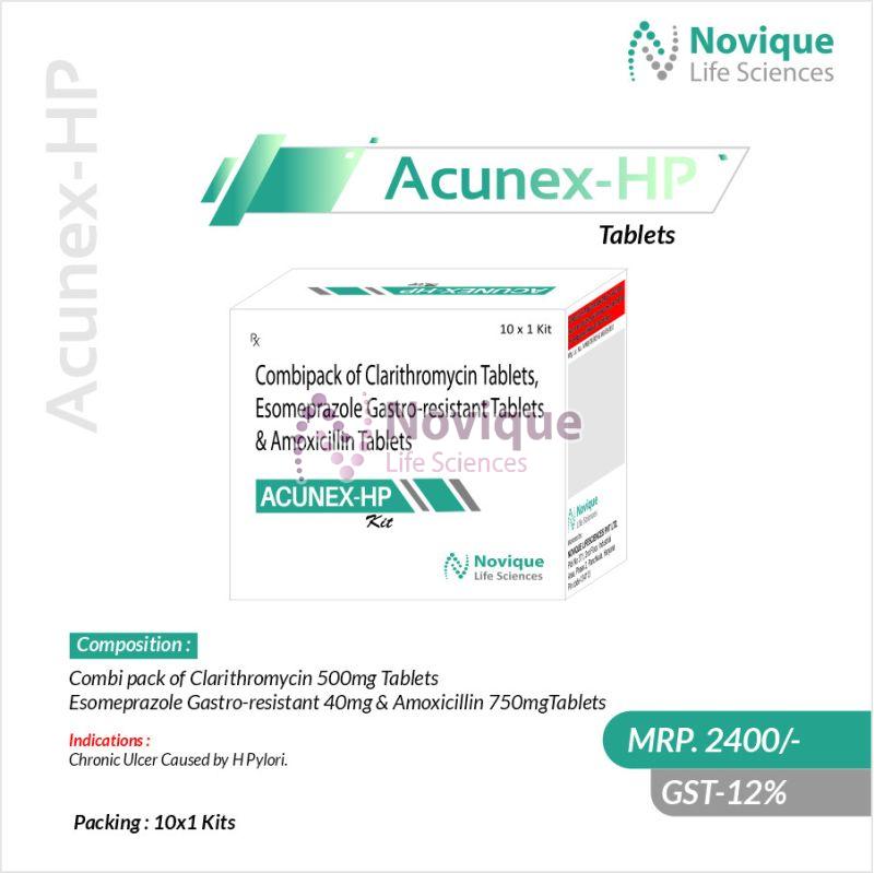 Combipack of Clarithomycin and Amoxicillin Tablets