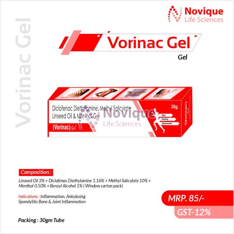 Diclofenac Diethylamine, Methyl Salicylate Linseed Oil & Menthol Gel