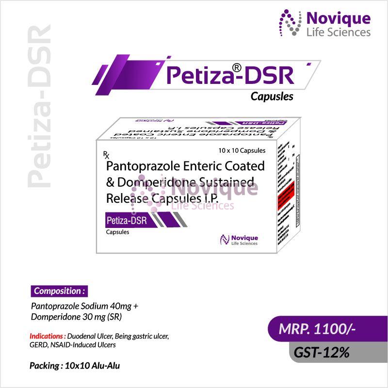 Pantoprazole Enteric Coated and Domperidone Sustained Release Capsules