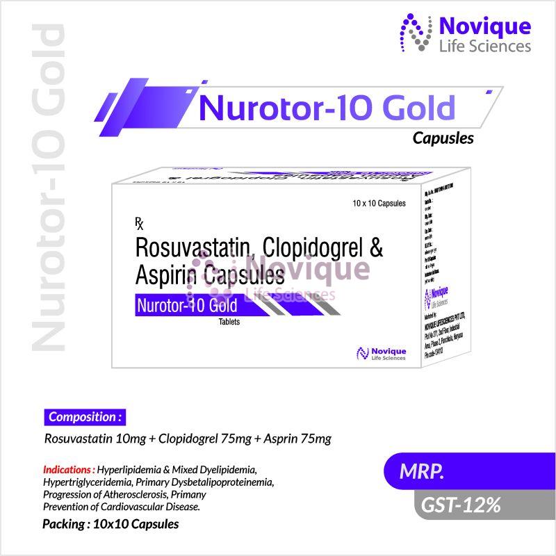 Rosuvastatin Clopidogrel and Aspirin Capsules