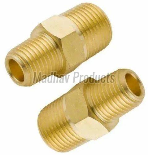 Threaded Brass Hex Nipple