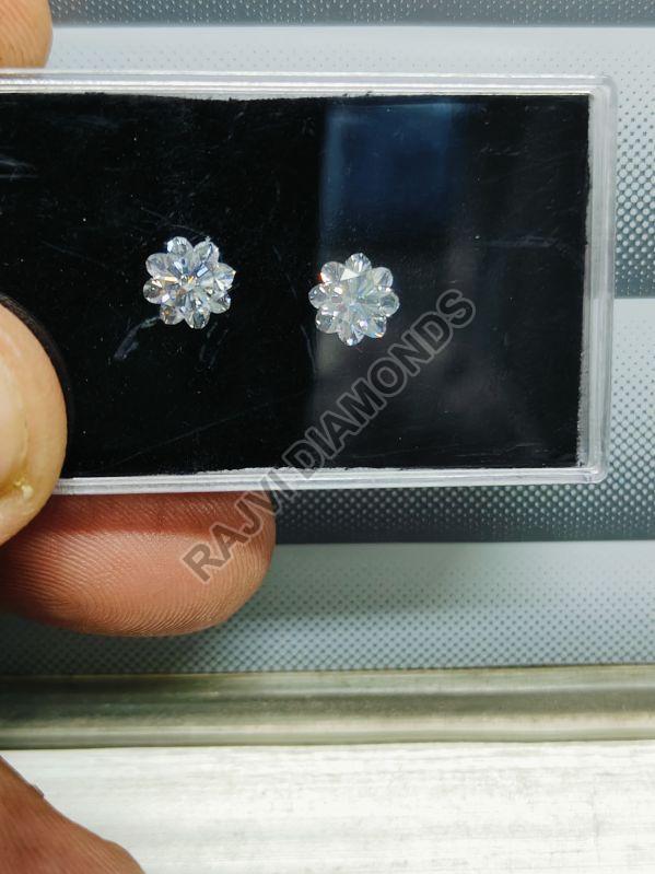 Round Flower Cut Lab Grown Diamond