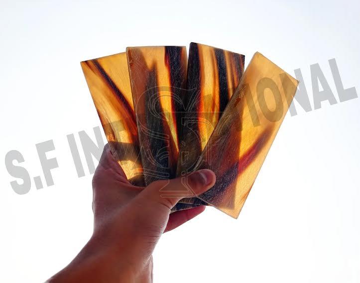 Buffalo Horn Natural Color Full Eyewear Optical Frem Plates