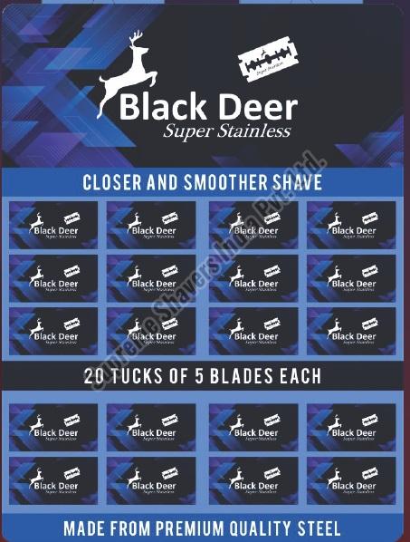 Black Deer Stainless Steel Razor Blades